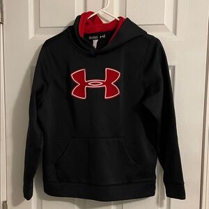 Under Armour Black Pullover with Red Emblem